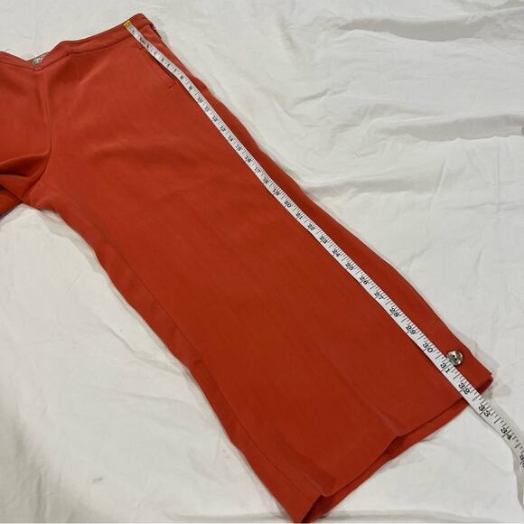 Tommy Bahama NWT Jamaican Jammer cropped Wide Leg Silk Pant sz 8 Red Earth - Picture 10 of 13